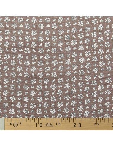 Tissu double gaze Meesya - Châtaigne