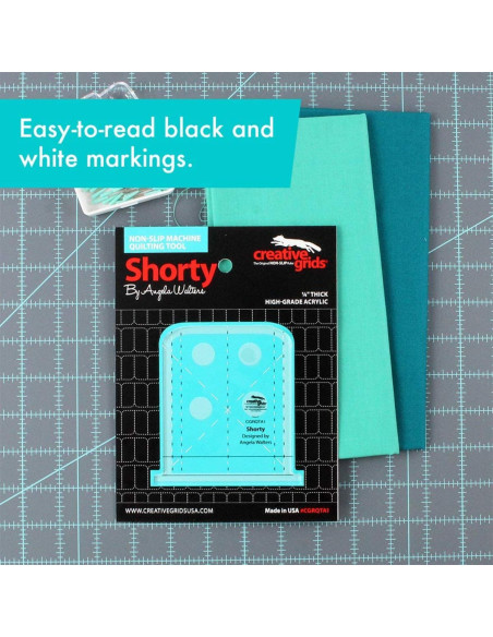 Règle Shorty Machine Quilting Tool Creative Grids