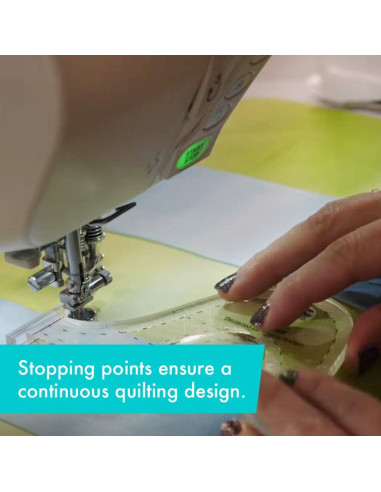 Règle Squiggy Machine Quilting Tool Creative Grids