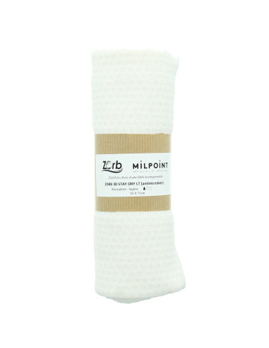 Coupon tissu absorbant léger Zorb 3D Stay Dry antimicrobien 50 x 75 cm - Naturel