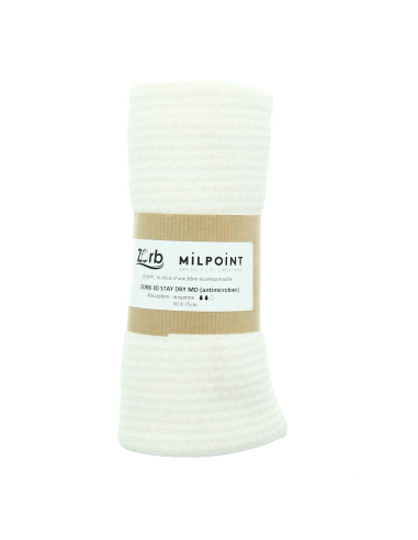 Coupon tissu absorbant moyen Zorb 3D Stay Dry antimicrobien 50 x 75 cm - Naturel
