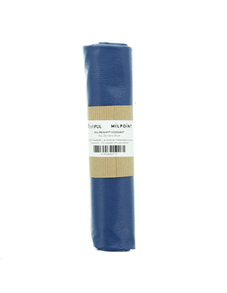 Coupon tissu pul imperméable 50 x 70 cm - Bleu marine