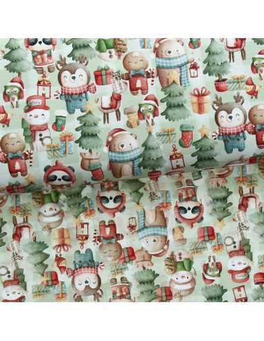 Tissu coton premium - Animaux et cadeaux