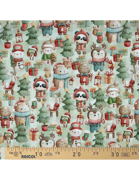 Tissu coton premium - Animaux et cadeaux