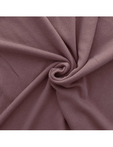 Tissu maille tricotée jersey endroit - Vieux rose