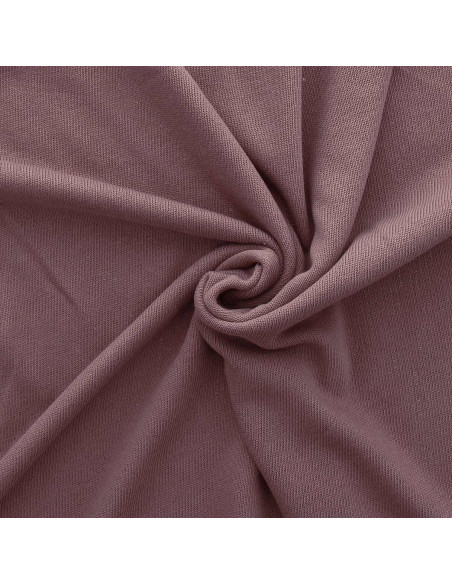 Tissu maille tricotée jersey endroit - Vieux rose