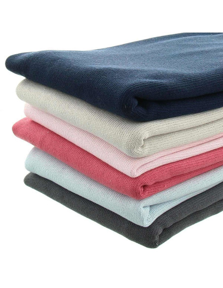 Tissu maille tricotée jersey endroit - Vieux rose