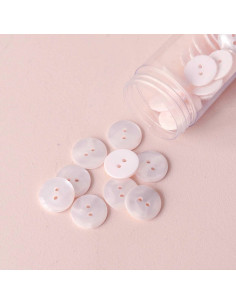 Bouton Sparkle 2 trous - Blanc cassé 2