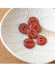 Bouton Sparkle 2 trous - Caramel