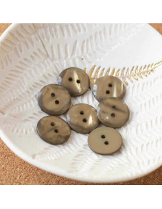 Bouton Sparkle 2 trous - Kaki