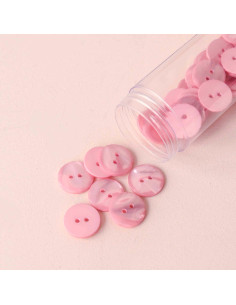 Bouton Sparkle 2 trous - Rose pâle 2