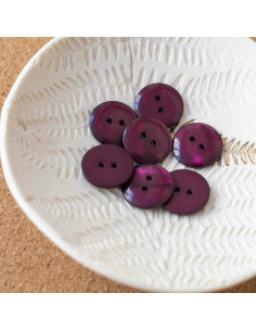 Bouton Sparkle 2 trous - Violet