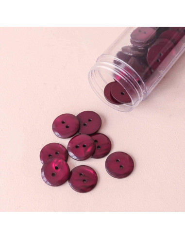 Bouton Sparkle 2 trous - Violet