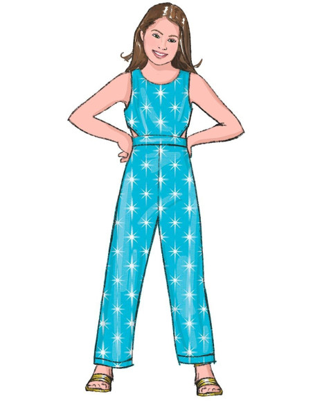 Patron de robe, barboteuse et combinaison - Butterick 6908