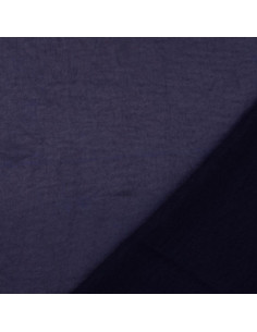 Tissu satin deluxe touché soie - Bleu marine 2