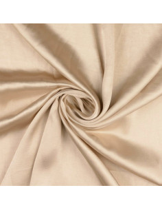 Tissu satin deluxe touché soie - Ecru