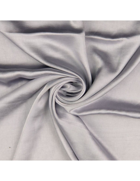 Tissu satin deluxe touché soie - Gris clair