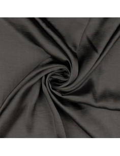 Tissu satin deluxe touché soie - Gris foncé