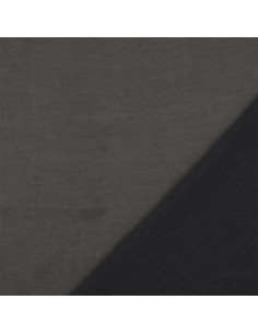 Tissu satin deluxe touché soie - Gris foncé 2