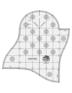 Règle pour bordure festonnée Scallop Template Creative Grids