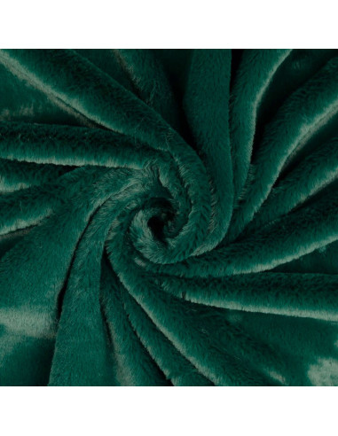 Tissu fausse fourrure - Vert forêt