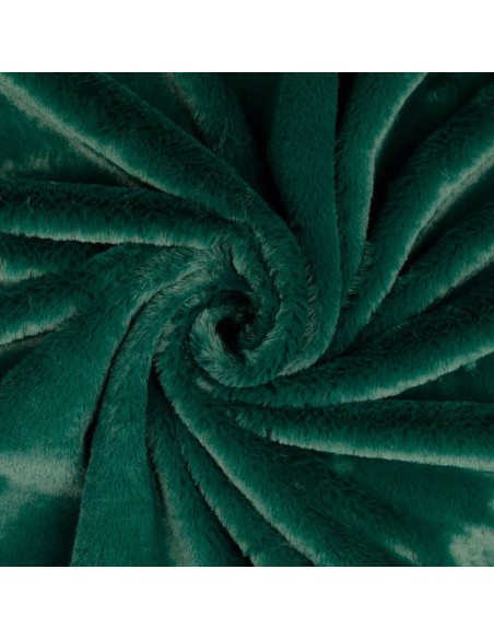 Tissu fausse fourrure - Vert forêt