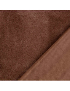 Tissu fausse fourrure - Marron 2