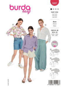 Patron de blouse - Burda 5887