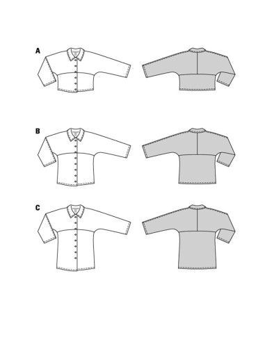 Patron de blouse - Burda 5887
