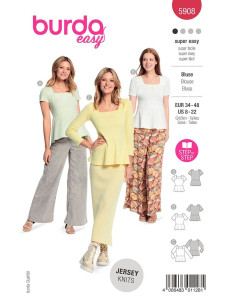 Patron de blouse - Burda 5908