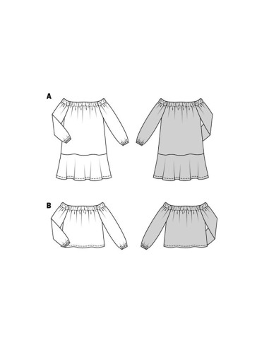 Patron de robe et blouse - Burda 5920