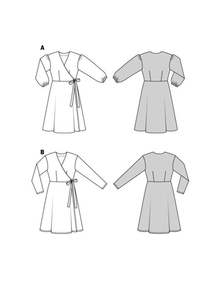 Patron de robe - Burda 5933