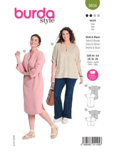 Patron de robe et blouse - Burda 5934