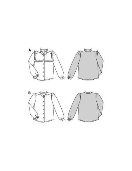 Patron de blouse - Burda 5939