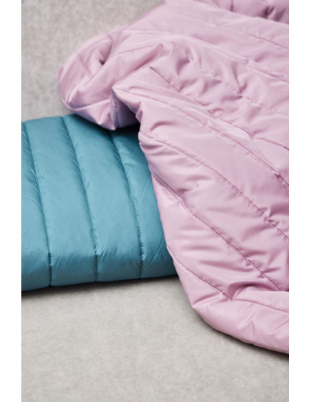 Tissu matelassé déperlant Strip - Lilas