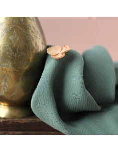 Tissu crêpe Marocain de viscose Laurier - La Maison Naïve