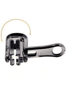 Double curseur pour fermeture synthétique 6 mm - Canon de fusil
