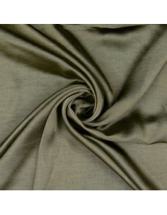 Tissu satin deluxe touché soie - Vert romarin