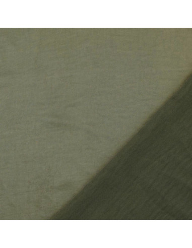 Tissu satin deluxe touché soie - Vert romarin