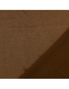 Tissu satin deluxe touché soie - Chocolat 2
