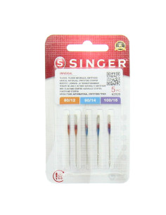Lot de 5 aiguilles Singer assorties