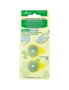 2 lames de rechange pour cutter Clover - 28 mm