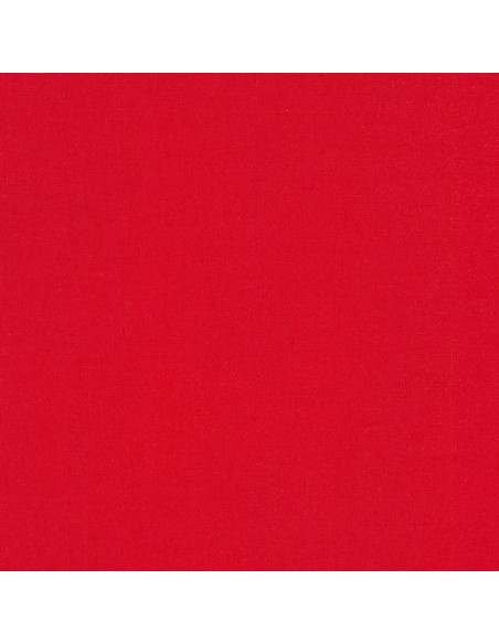 Tissu coton uni patchwork Kona - Red