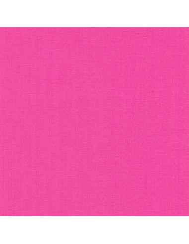 Tissu coton uni patchwork Kona - Bright Pink