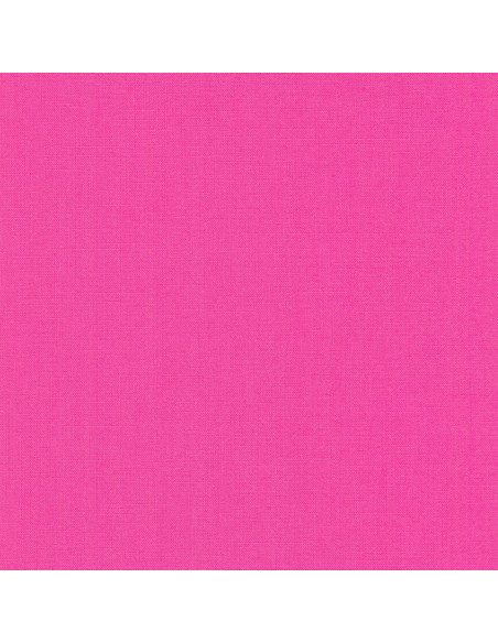 Tissu coton uni patchwork Kona - Bright Pink
