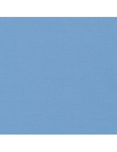 Tissu coton uni patchwork Kona - Candy Blue