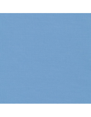 Tissu coton uni patchwork Kona - Candy Blue