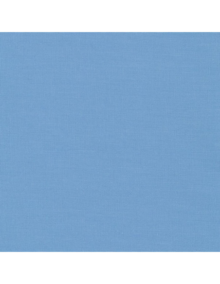 Tissu coton uni patchwork Kona - Candy Blue