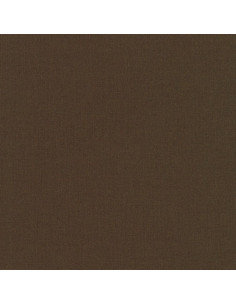 Tissu coton uni patchwork Kona - Chocolate