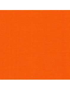 Tissu coton uni patchwork Kona - Tangerine